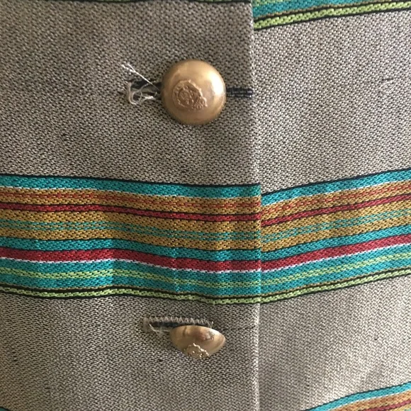 Vintage Neiman Marcus x Randolph Duke Metallic Striped Vest | Size M - Picture 3 of 5